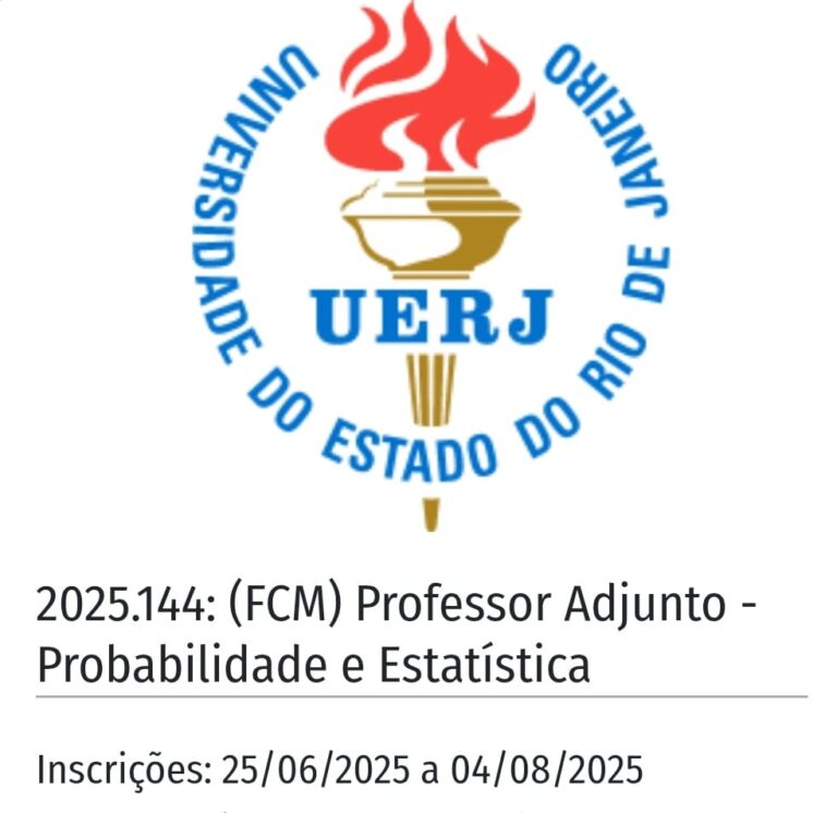Concurso Público para Professor Adjunto em Probabilidade e Estatística